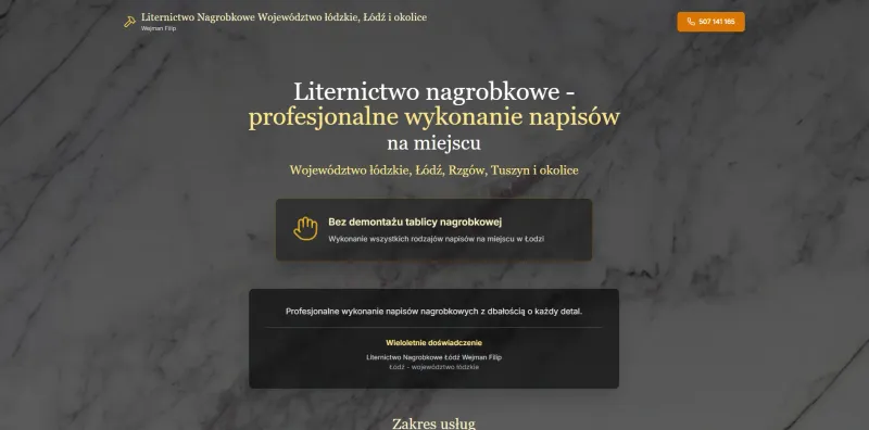 Miniatura strony Liternictwo Nagrobkowe